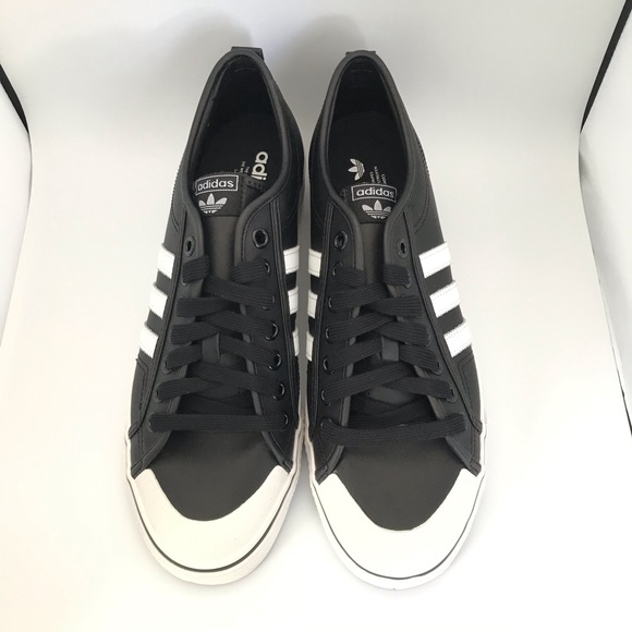 Adidas Nizza shoes sneakers unisex black white - Picture 3 of 8